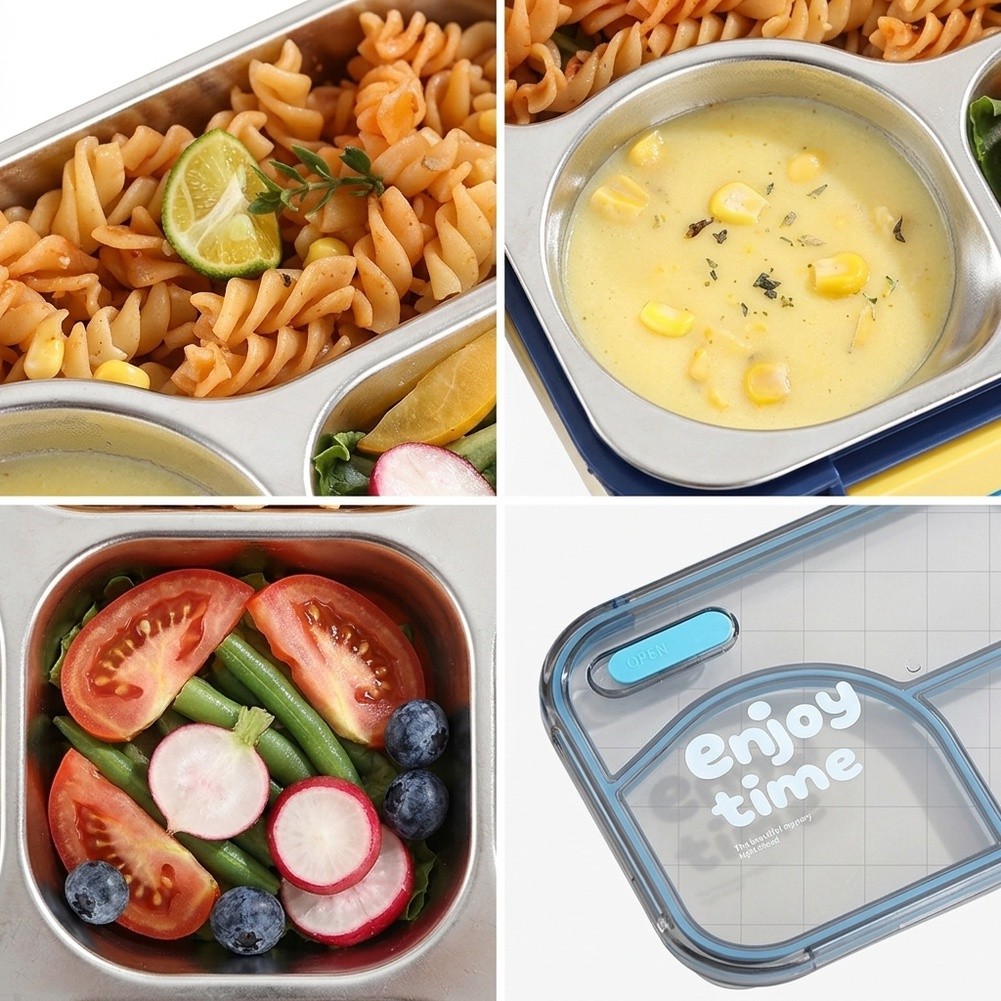 650ml 3 Compartment Leakproof  - Meal Prep Yellow review and price