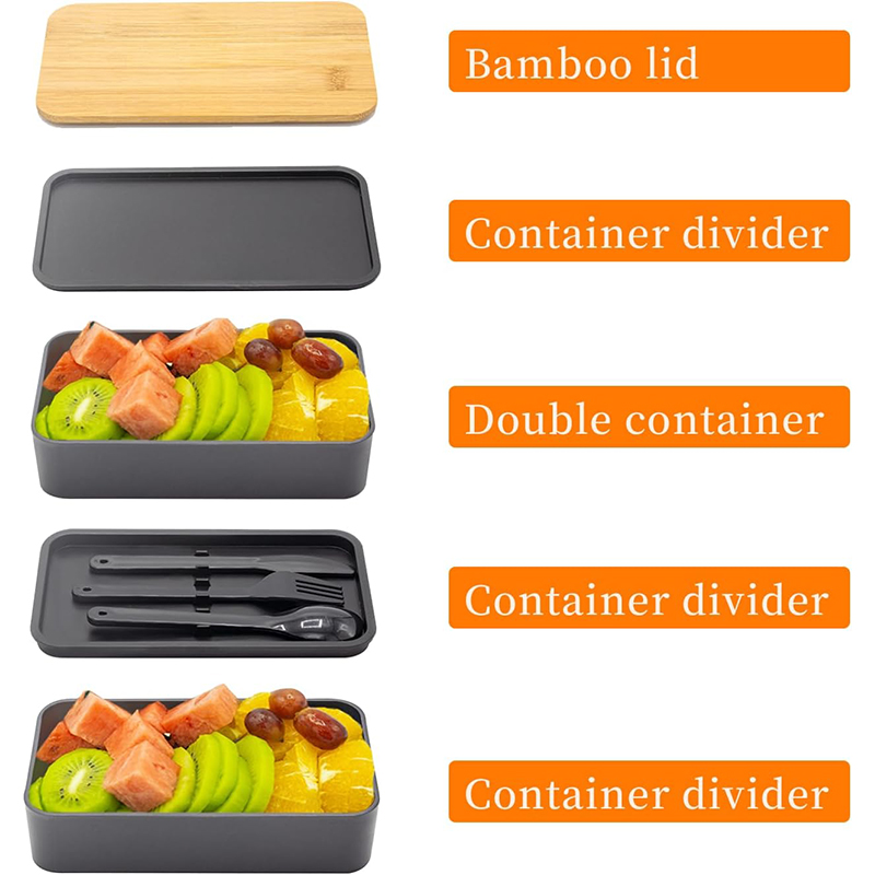 Stackable Bento Box with Utens - Meal Prep Rezepte review and price