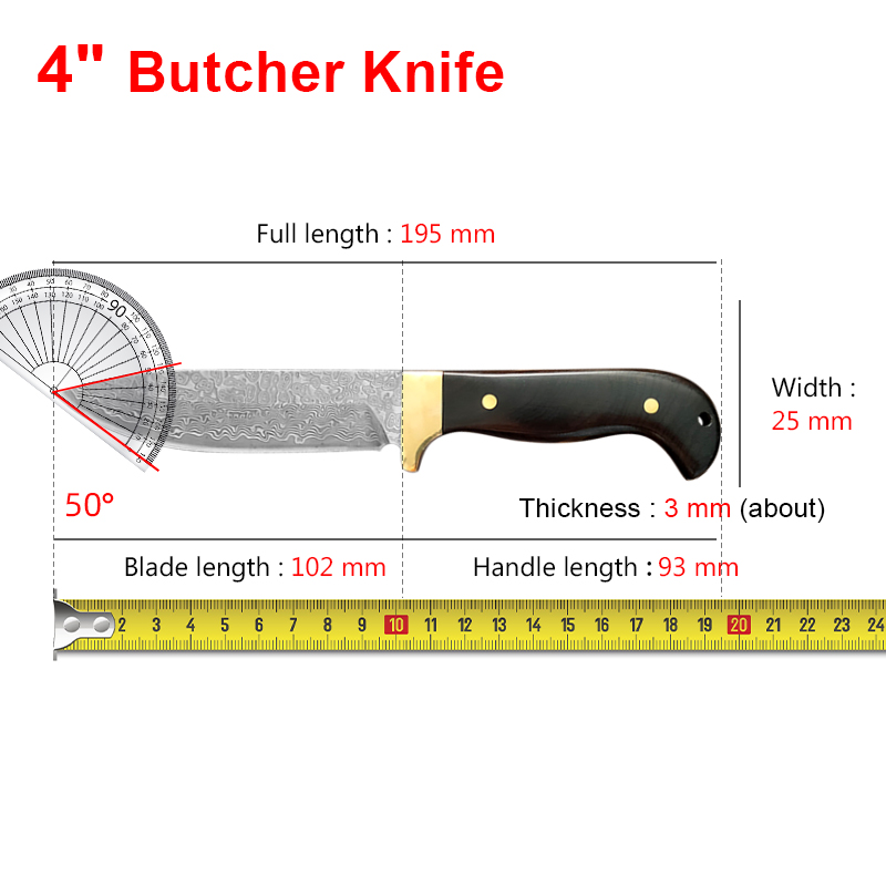 Damascus VG10 Steel Knife Wood - Meal Prep Japan review and price