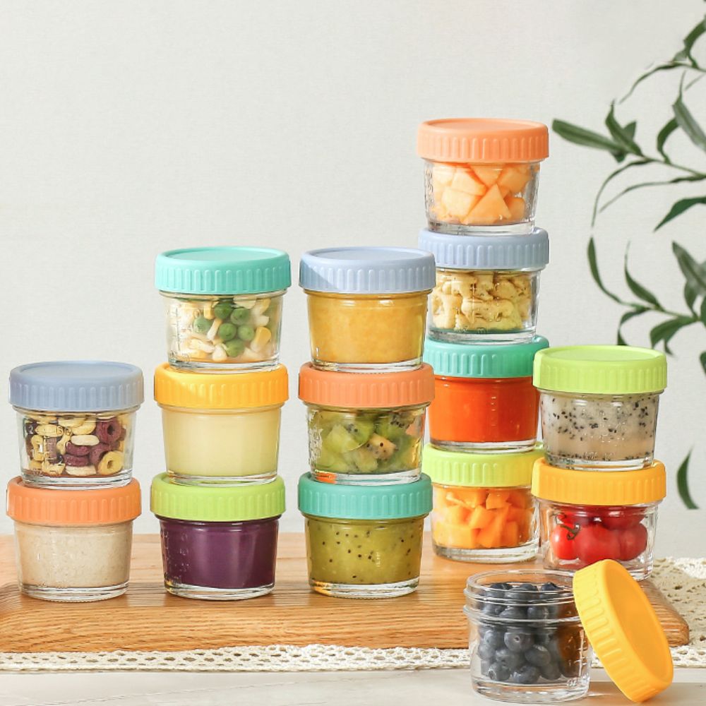 6pcs Glass Baby Food Jar Reusa - Sauce Dipping Cup review and price