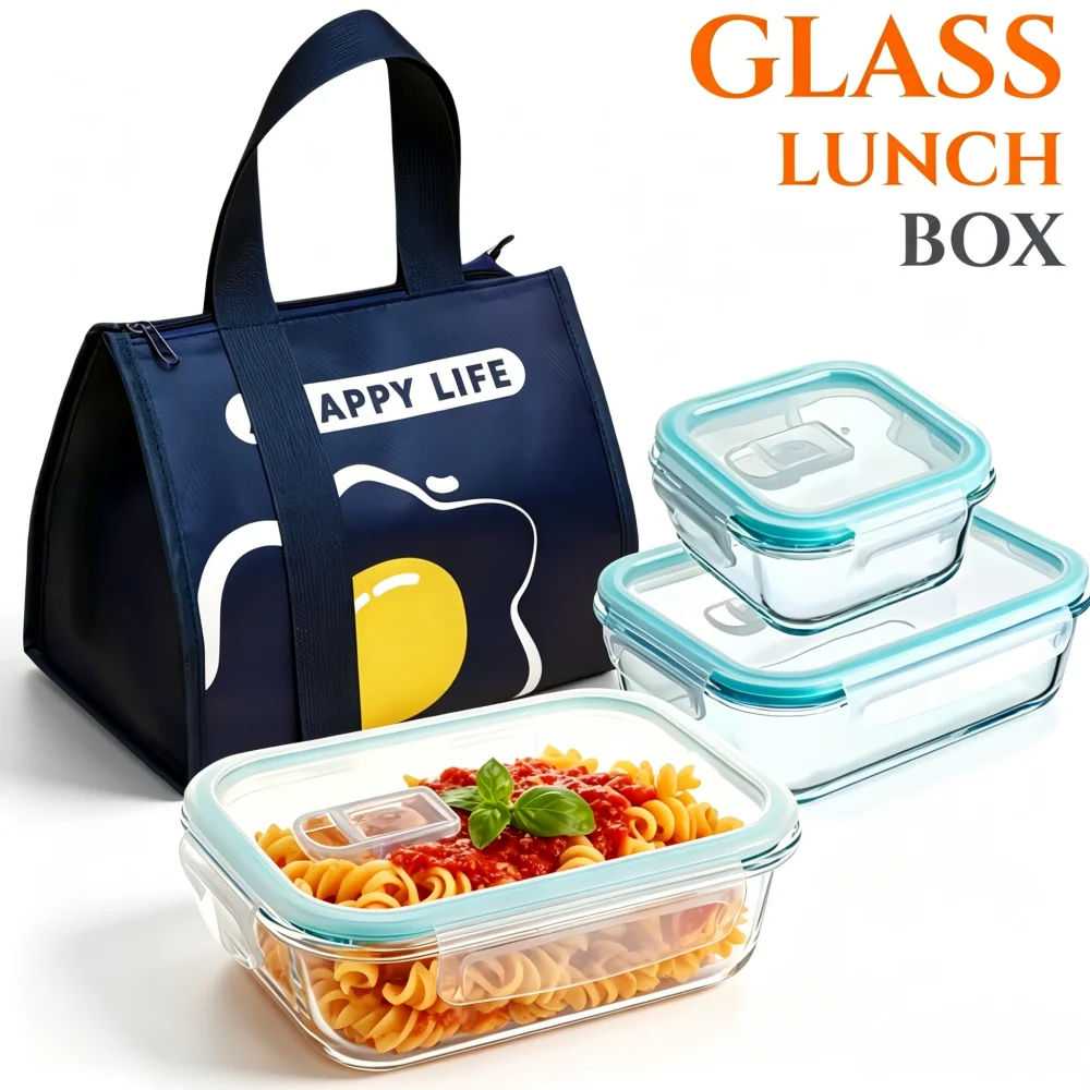 BPA-Free Glass Lunch Box Recta - Meal Prep Rezepte review and price