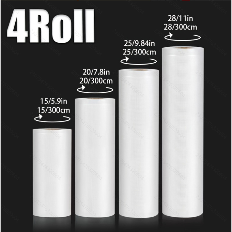 4pcs Vacuum Sealer Bags: 4 Rol - Meal Prep Vacuum Seal Containers review and price