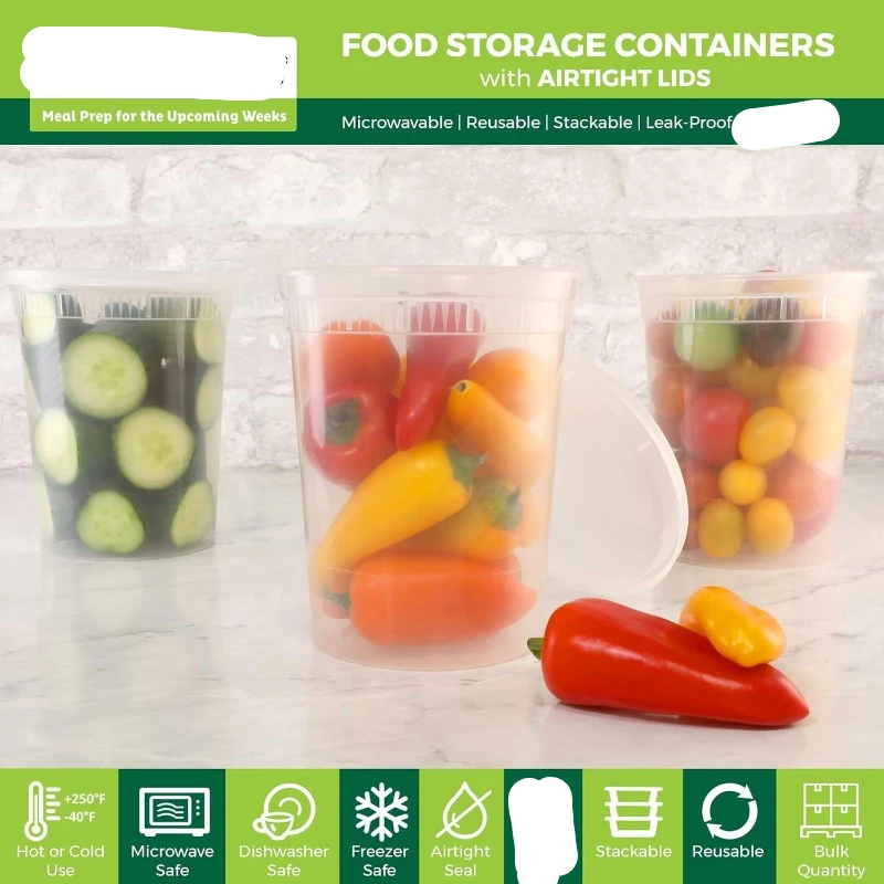 [24 Set] 8oz-32 Oz Plastic Del - Meal Prep Soup review and price