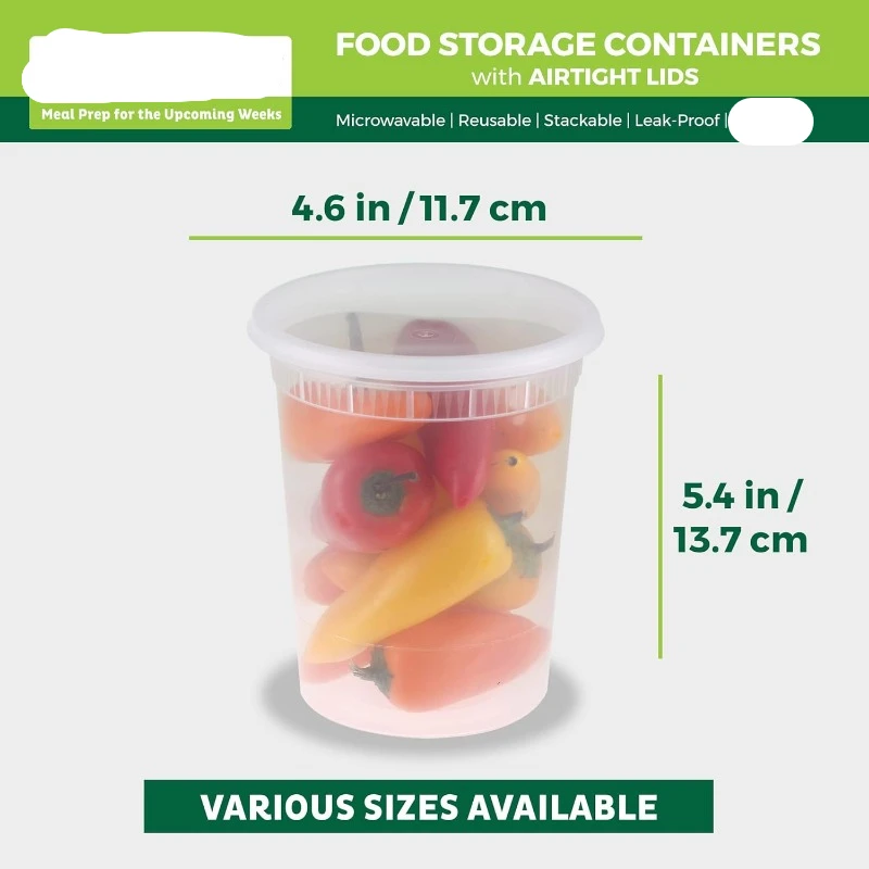 [24 Set] 8oz-32 Oz Plastic Del - Meal Prep Soup review and price