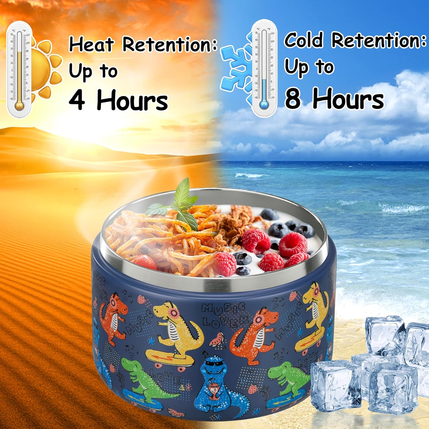 12oz Insulated Vacuum Food Jar - Meal Prep Soup review and price
