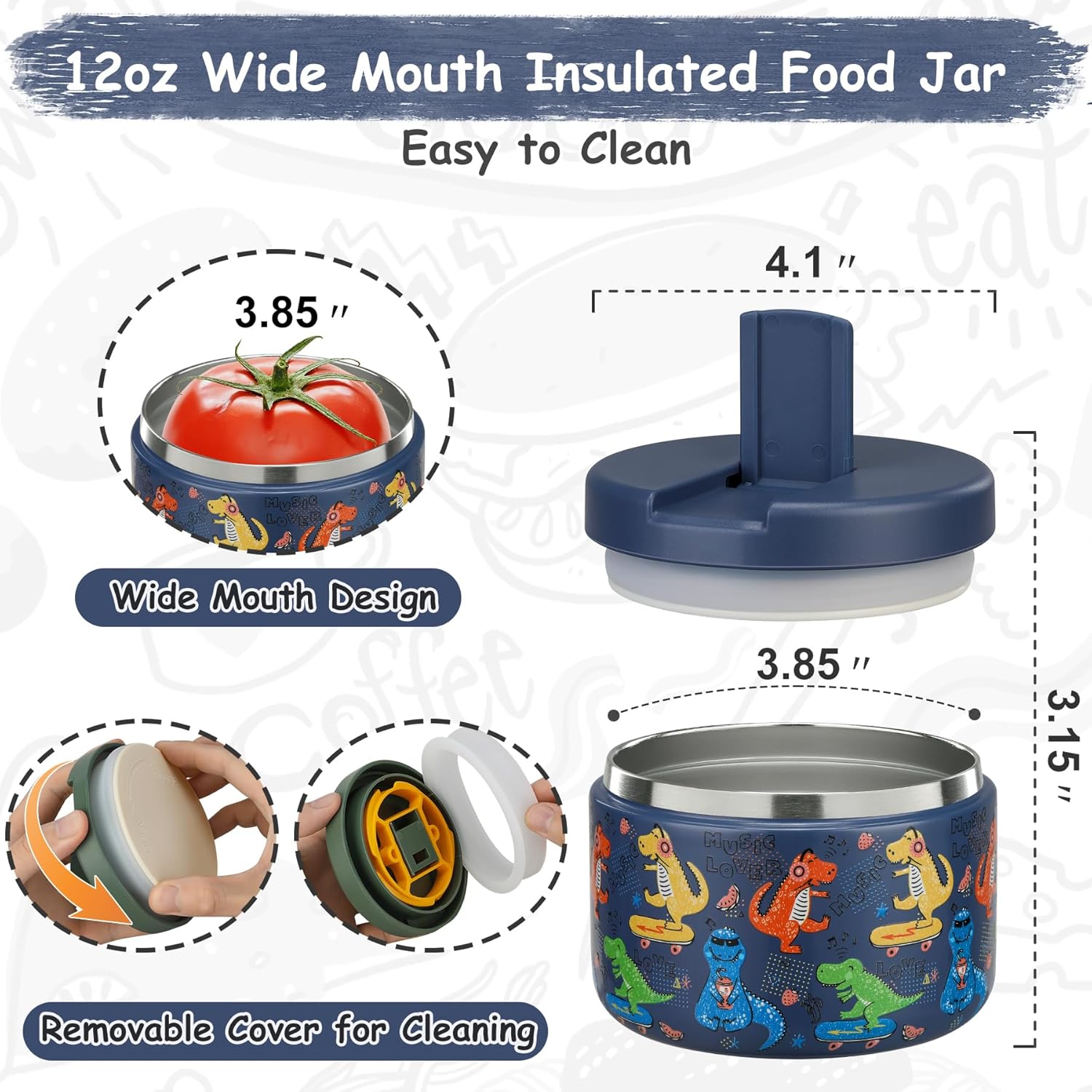 12oz Insulated Vacuum Food Jar - Meal Prep Soup review and price